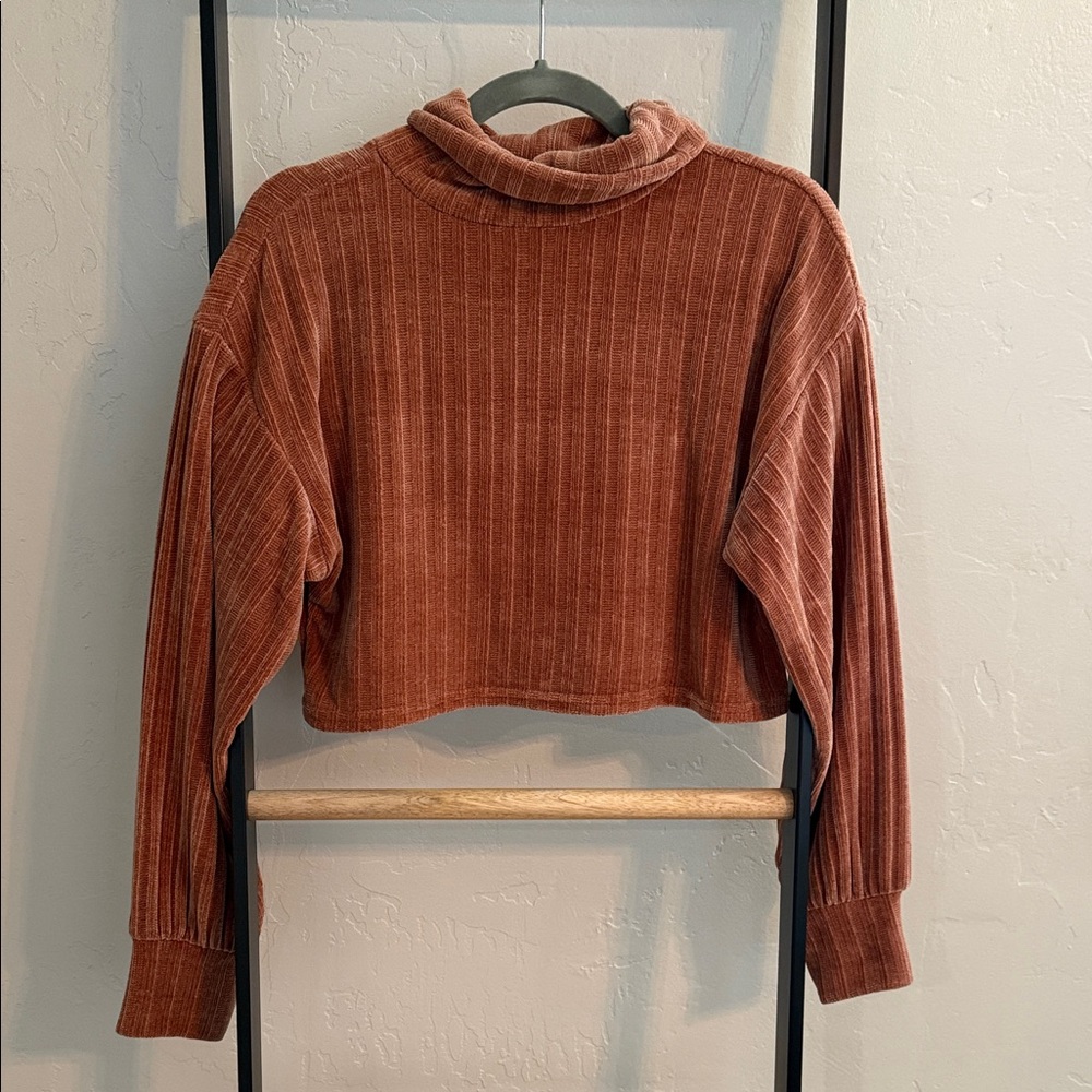 Altar'd State Terracotta Turtleneck Sweater